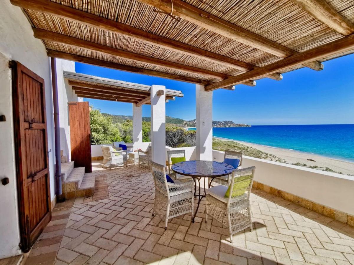 Beachfront House Geremeas Sardegna Apartment Bagian luar foto