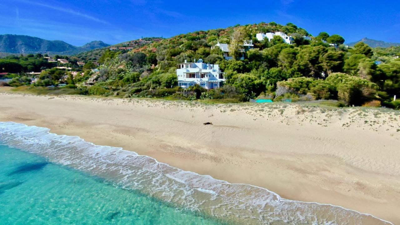 Beachfront House Geremeas Sardegna Apartment Bagian luar foto