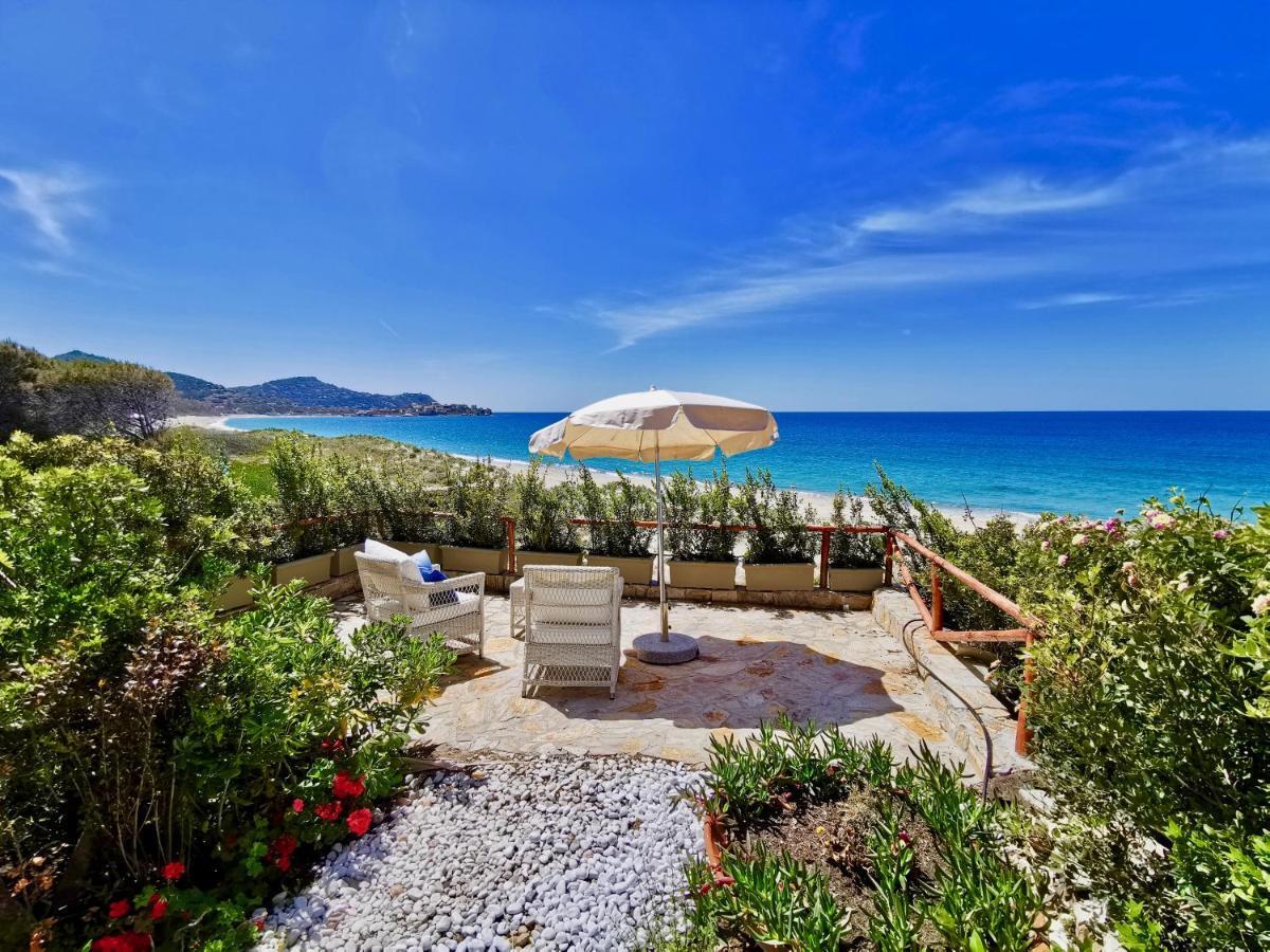 Beachfront House Geremeas Sardegna Apartment Bagian luar foto